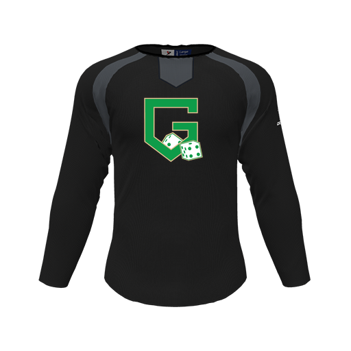 [CUS-DFW-PULL-FLC-CNK-LSL-BLK-YS-LOGO3] Pullover (Youth S, Black, Logo 3)