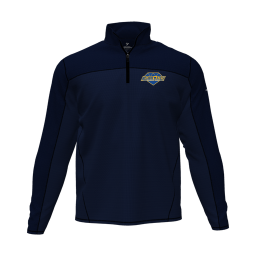 [CUS-DFW-QTRZ-PER-LSL-NVY-AS-LOGO2] Quarter Zip Pullover (Adult S, Navy, Logo 2)
