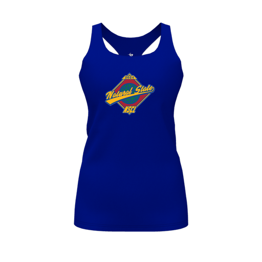 [FT0TRBRY-FYS-LOGO1] Decker Racerback Tank Top (Female Youth S, Royal, Logo 1)