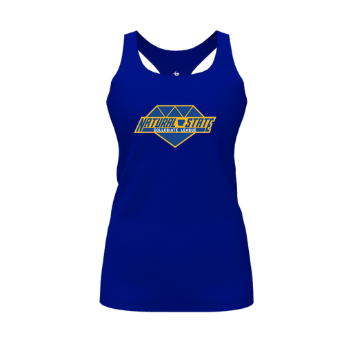 [FT0TRBRY-FYS-LOGO2] Decker Racerback Tank Top (Female Youth S, Royal, Logo 2)