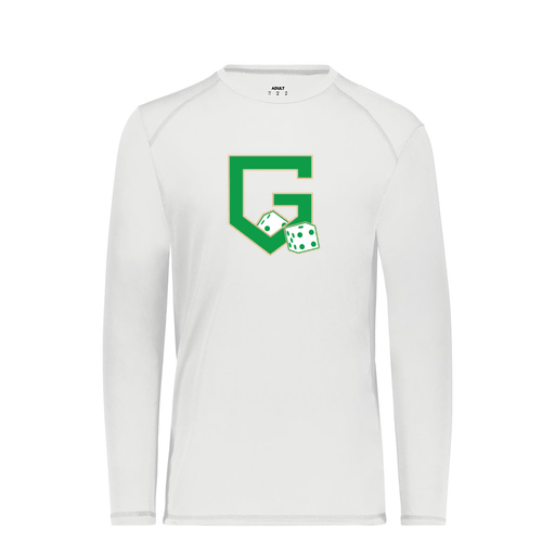 [6845.005.S-LOGO3] Men's SoftTouch Long Sleeve (Adult S, White, Logo 3)