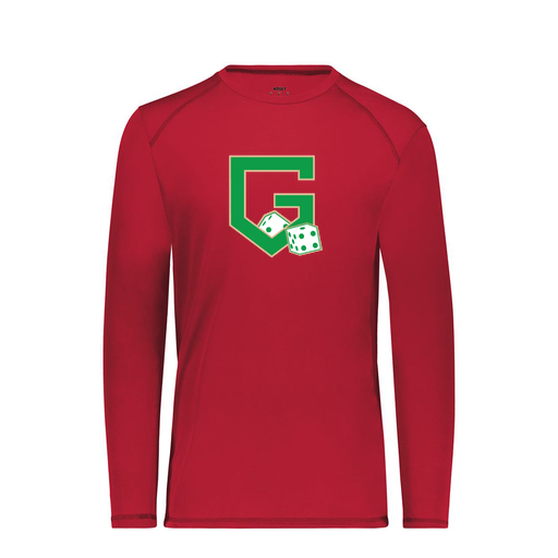[6845.083.S-LOGO3] Men's SoftTouch Long Sleeve (Adult S, Red, Logo 3)