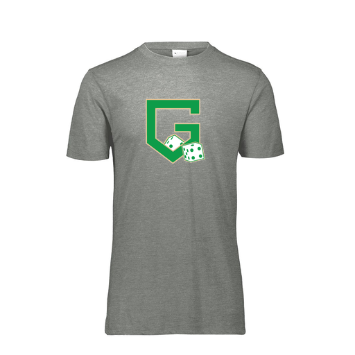 [FTSCUBGY-YS-LOGO3] Decker Youth Tri-Blend T-Shirt - Short Sleeve (Youth S, Gray, Logo 3)