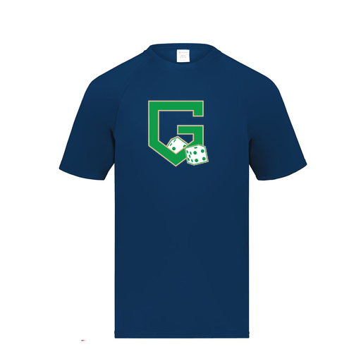 [2791.065.S-LOGO3] Youth Smooth Sport T-Shirt (Youth S, Navy, Logo 3)