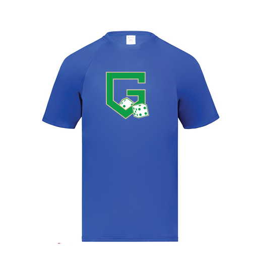 [2791.060.S-LOGO3] Youth Smooth Sport T-Shirt (Youth S, Royal, Logo 3)