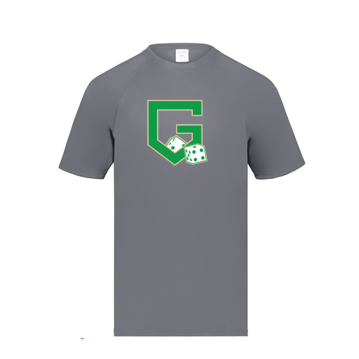 [2791.059.S-LOGO3] Youth Smooth Sport T-Shirt (Youth S, Gray, Logo 3)