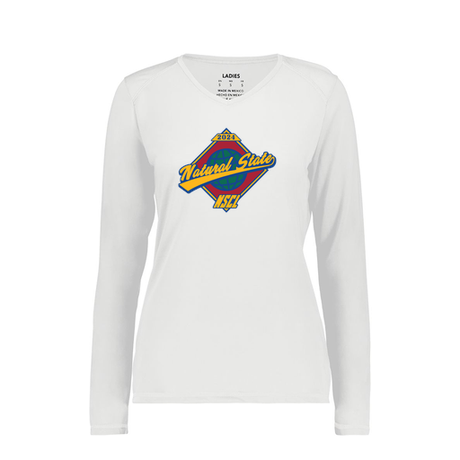[6847.005.XS-LOGO1] Women's SoftTouch Long Sleeve (Female Adult XS, White, Logo 1)