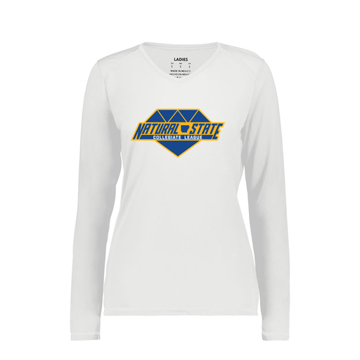 [6847.005.XS-LOGO2] Women's SoftTouch Long Sleeve (Female Adult XS, White, Logo 2)