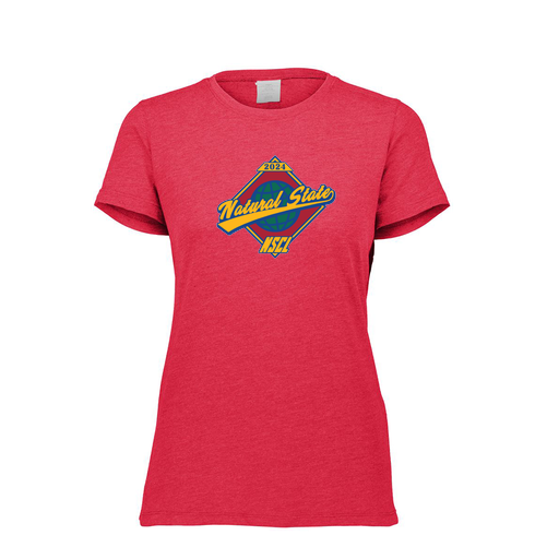 [FTSCUBRD-FAXS-LOGO1] Decker Women's Tri-Blend T-Shirt - Short Sleeve (Female Adult XS, Red, Logo 1)
