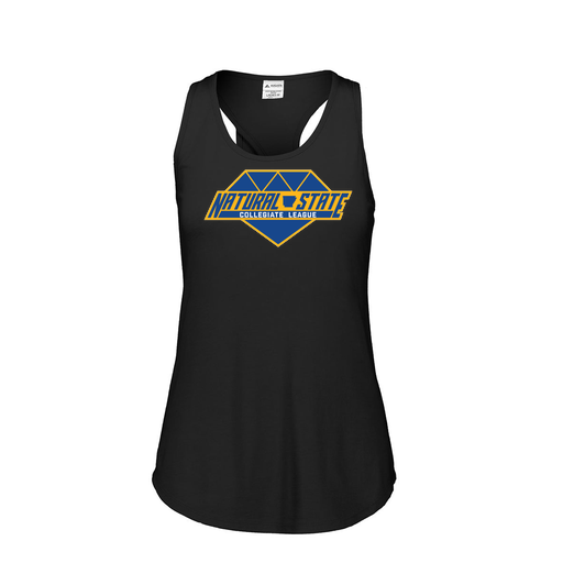 [FT0TUBBK-FAS-LOGO2] Ladies Tri Blend Tank Top (Female Adult S, Black, Logo 2)