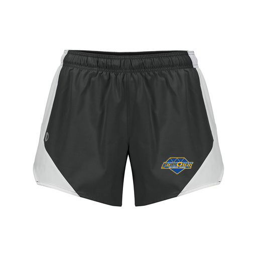 [229489.420.S-LOGO2] Girls Olympus Shorts (Female Youth S, Black, Logo 2)