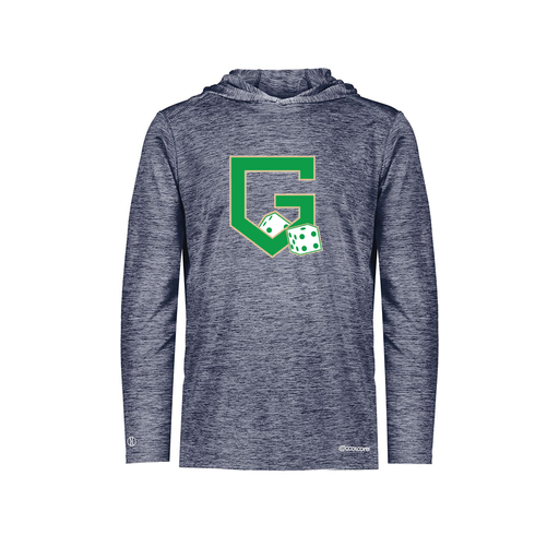 [FOLHCGNV-AS-LOGO3] Decker Men's Charge Hoodie (Adult S, Navy, Logo 3)