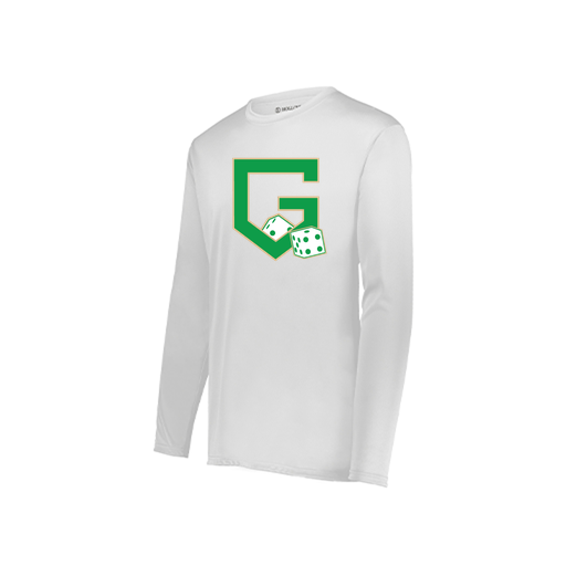 [222822.005.XS-LOGO3] Men's LS Smooth Sport Shirt (Adult XS, White, Logo 3)