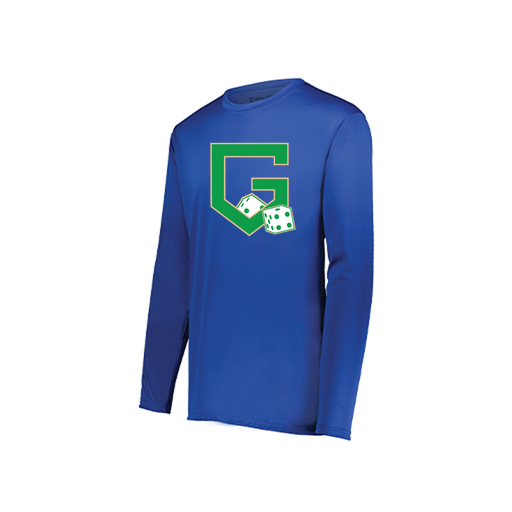 [222822.060.XS-LOGO3] Men's LS Smooth Sport Shirt (Adult XS, Royal, Logo 3)
