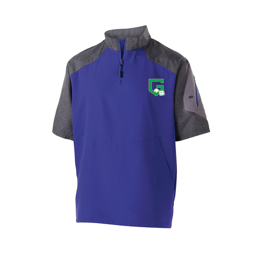 [229545.H68.XS-LOGO3] Men's Raider SS Pullover (Adult XS, Purple, Logo 3)