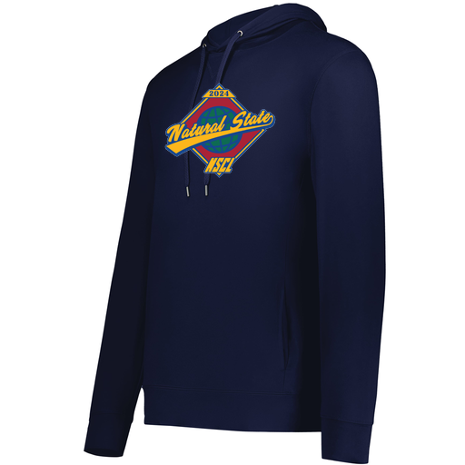 [222598.065.S-LOGO1] Men's Ventura Thin Knit Hoodie (Adult S, Navy, Logo 1)