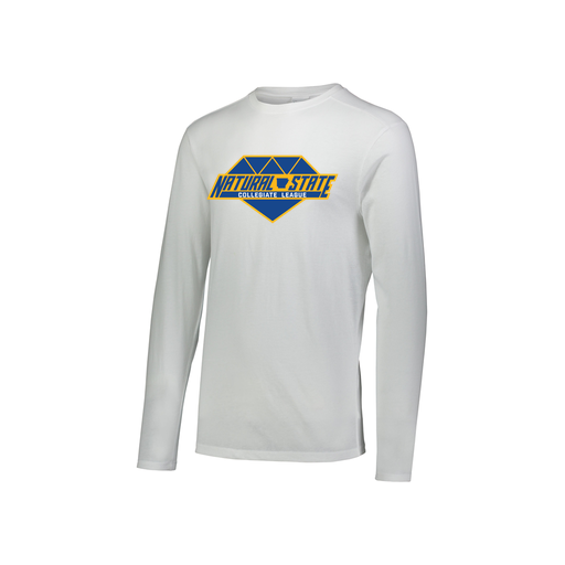[FTLCUBWH-YS-LOGO2] Decker Youth Tri-Blend T-Shirt - Long Sleeve (Youth S, White, Logo 2)