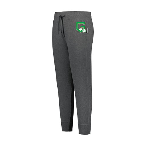 [222799.E83.XS-LOGO3] LADIES VENTURA SOFT KNIT JOGGER (Female Adult XS, Gray, Logo 3)